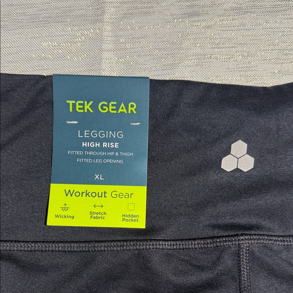 Tek Gear Gray and Black Leggings - Picture 3 of 12